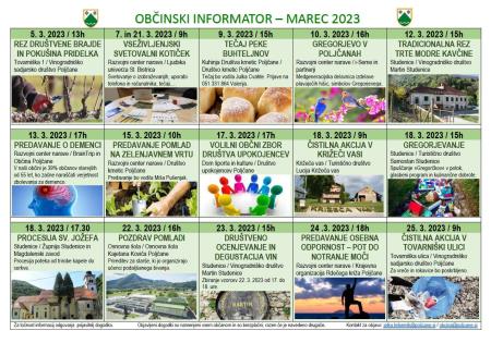 Občinski informator MAREC 2023